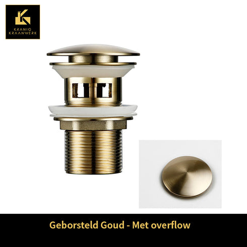 Sifon - Installatiebenodigdheden | Rond gevormde afvoerplugs | Kort model | Luxe afwerking