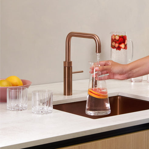 Quooker Fusion Square | Alles-in-één kokendwaterkraan met rechte uitloop