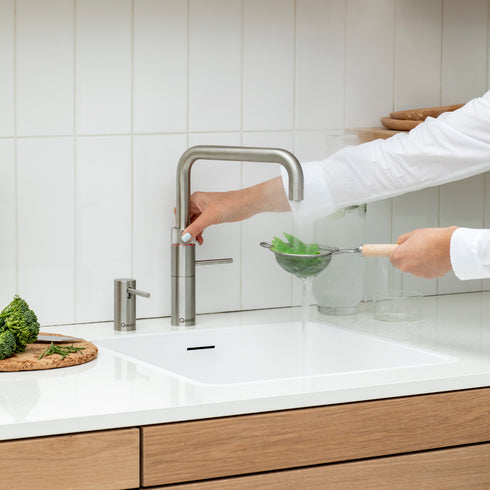 Quooker Fusion Square | Alles-in-één kokendwaterkraan met rechte uitloop
