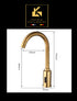 Sensorkraan | Touchless | De Boging | Toiletruimte of pantry | Diverse kleuren | Warm of Koudwater