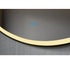 Spiegel rond 100 cm met zwart frame, led verlichting en anti condens