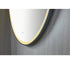 Spiegel rond 100 cm met zwart frame, led verlichting en anti condens