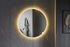 Spiegel rond 60 cm frameloos, rondom led verlichting en anti condens