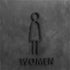 Toilet aanduidingsbordjes | Daar is de WC tekens | Goud - Zilver - Zwart | Minimalistisch
