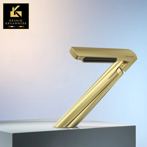 Wastafel en fonteinkraan | Big Z | Minimalisme | Goud Zwart Wit Chroom RVS Gunmetal