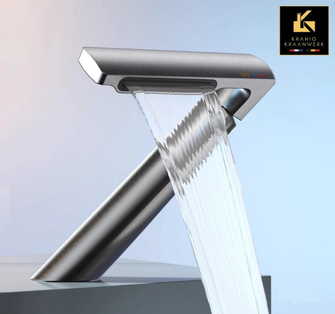 Wastafel en fonteinkraan | Big Z | Minimalisme | Goud Zwart Wit Chroom RVS Gunmetal