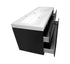 Badkamermeubel mat zwart 120 x 60 WoonTill solid resin
