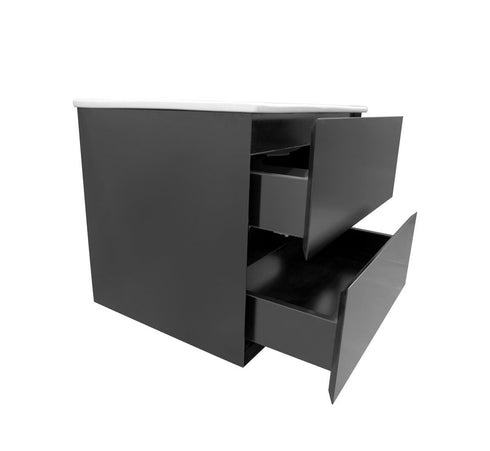 Badkamermeubel mat zwart 80 x 60 WoonTill keramiek