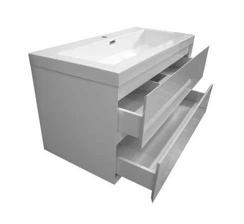 Badkamermeubel hoogglans wit 100 x 60 WoonTill solid resin