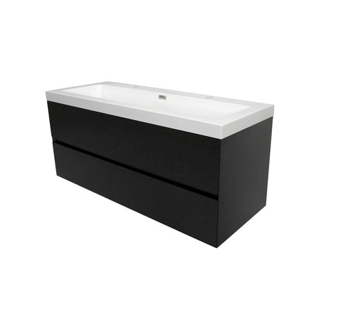 Badkamermeubel mat zwart 100 x 60 WoonTill solid resin