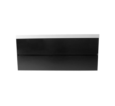 Badkamermeubel mat zwart 120 x 60 WoonTill solid resin