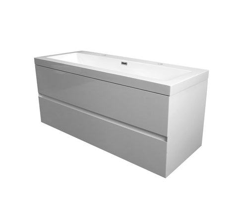 Badkamermeubel hoogglans wit 120 x 60 WoonTill solid resin