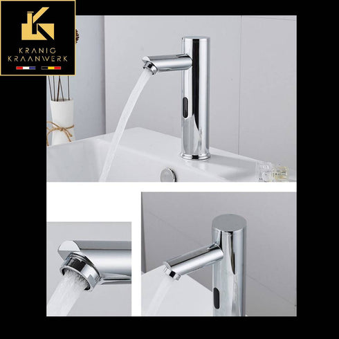 Basic Sensorkraan | Strak en Chroom | Koud of Mengkraan