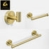 Inrichting | Design badkamer | Hangend set in gematteerd goud