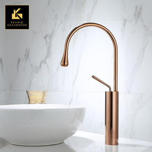 Keuken | Badkamer | Design Mengkraan | De druppel van Rosé Gold Koper | 2 verschillende designs