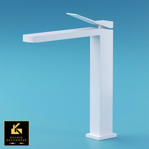 Fontein en wastafel mengkraan | NEW Quinn | Hoog en laag model | Wit Zwart Goud Blauw | Minimalisme