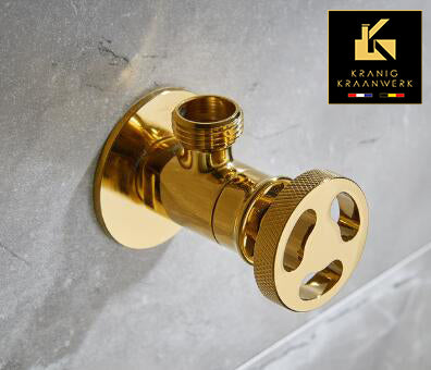 1/2 Hoekstopkraan | Industrieel Landelijk | Nodig om de kraan op de waterleiding te kunnen | Installatiebenodigdhedenmonteren