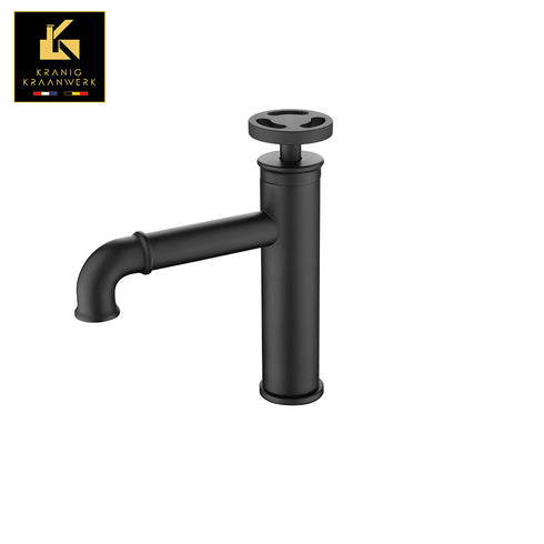 Toiletruimte | Koud water kraan |Industrieel en Landelijk | Tieske | Zwart