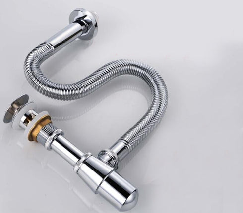 Flexibele Afvoerslag met Sifonset| Chroom (roestvrij) | Installatiebenodigdheden | Sifon