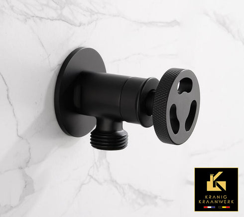 1/2 Hoekstopkraan | Industrieel Landelijk | Nodig om de kraan op de waterleiding te kunnen | Installatiebenodigdhedenmonteren