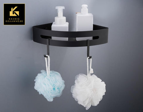 Inrichting | Design badkamer | Rek voor in de badkamer | Hoekschap