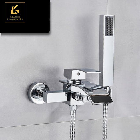 Ligbadkraan met handdouche | Op de wand montage | Intact | Chroom