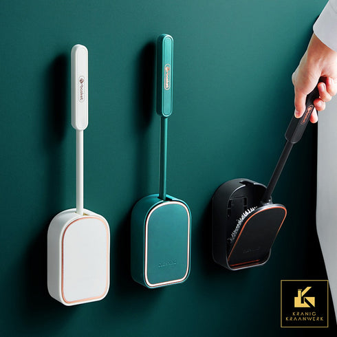 Reukloze Toiletborstel van silicone | Hangend model | Luxe afwerking