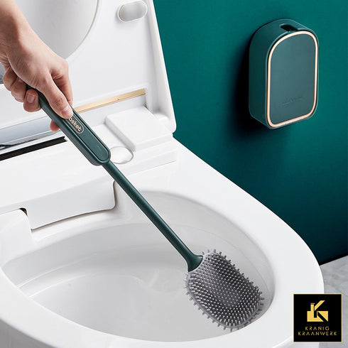 Reukloze Toiletborstel van silicone | Hangend model | Luxe afwerking