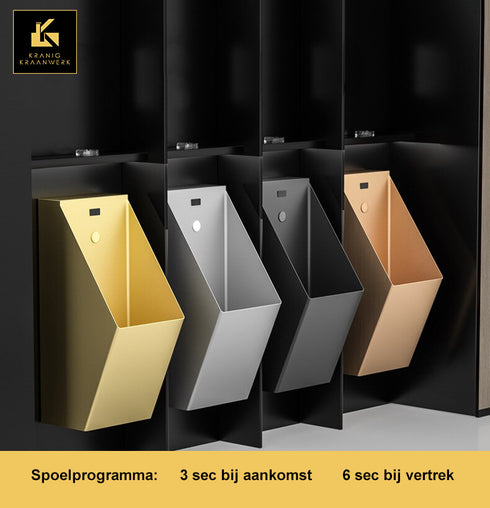 Urinoir | Exclusive | Hard staal licht gewicht | Gekleurd | Geprogrammeerde spoeling