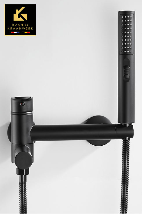 Ligbadkraan met handdouche | Op de wand montage | Jurijaan