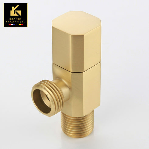 Hoekstopkraan | 1/2 Duims | Hoekig ontwerp | Installatiebenodigdheden | Om de kraan op de waterleiding te kunnen monteren