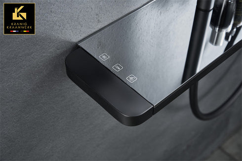 Exclusieve Douchekraan | opbouw doucheset | Baanbrekend ontwerp | Eleanor | Zwart