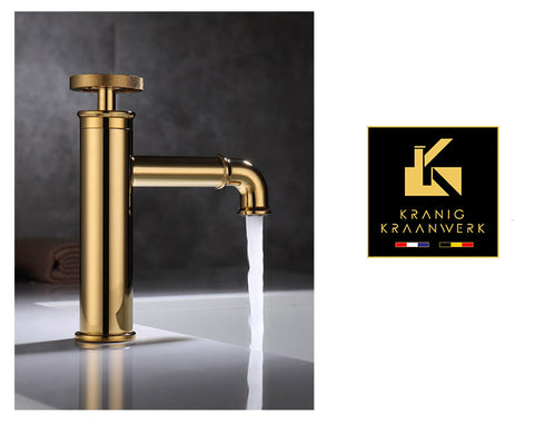 Fontein en wastafelkraan | Industrieel en Landelijk | Tieske | Goud