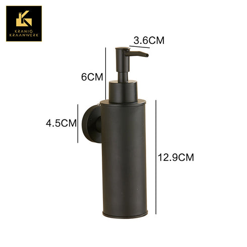 Zeep dispenser | Muurbevestiging | Cilindrisch of gehoekt