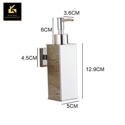 Zeep dispenser | Muurbevestiging | Cilindrisch of gehoekt