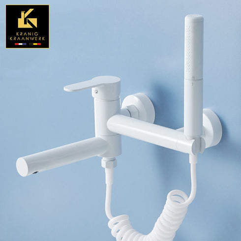 Ligbadkraan met handdouche | Op de wand montage | Jurijaan