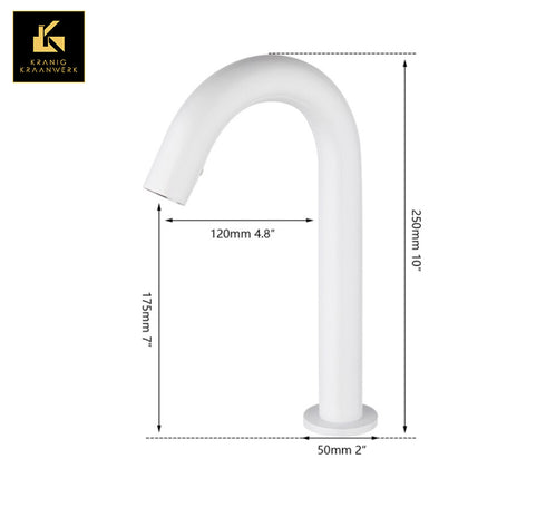 Touchless Design kraan | Toiletruimte | Sensorkraan | Ultima | Wit | Minimalisme