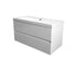 Badkamermeubel hoogglans wit 100 x 60 WoonTill solid resin