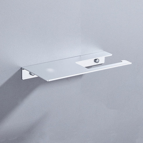 | Inrichting | Design badkamer | Toiletrol houder met telefoon vlak | Skinny met vlak | Metaal