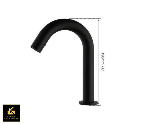 A- klasse Ultima Sensorkraan | Zwart | Touchless kraan | Toiletruimte | Mat Zwart | Minimalisme