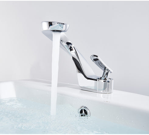 Design badkamer kraan | Fontein en wastafel kraan | Krullende Kraan Edelmetaal