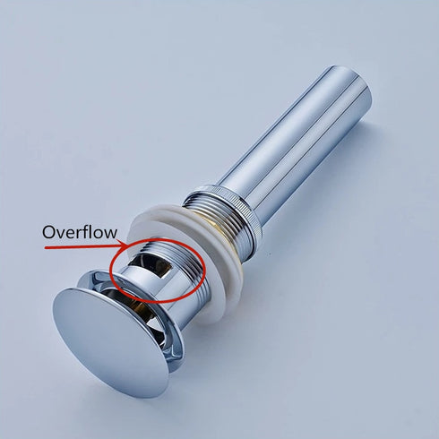 Pop- up | Afvoerplugs met luxe afwerking | MET overflow | Installatiebenodigdheden