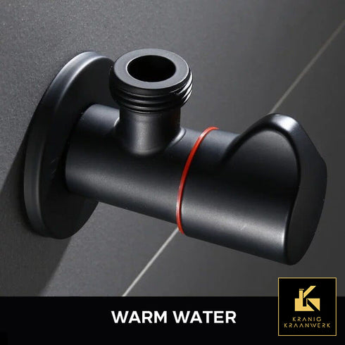 Hoekstopkraan | Maak een keuze tussen koud of warm of allebei | Installatiebenodigdheden | Om de kraan op de waterleiding te kunnen monteren