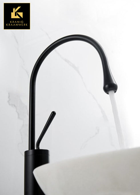 Keuken | Badkamer | Design Mengkraan | De druppel | Mat Zwart | 3 verschillende designs