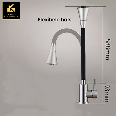 Keuken | Badkamer | Kraan met flexibele hals | Gwendoline