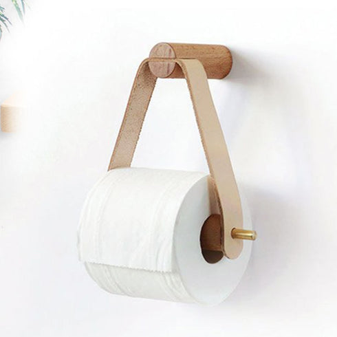 Inrichting | Design badkamer | Toiletrol houder | Aan een riem