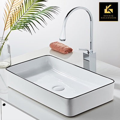 Design Mengkraan | De gehoekte druppel van Chroom | Hoog of laag model