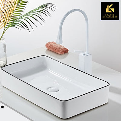 Design Mengkraan | De gehoekte druppel van Wit | Hoog en laag model