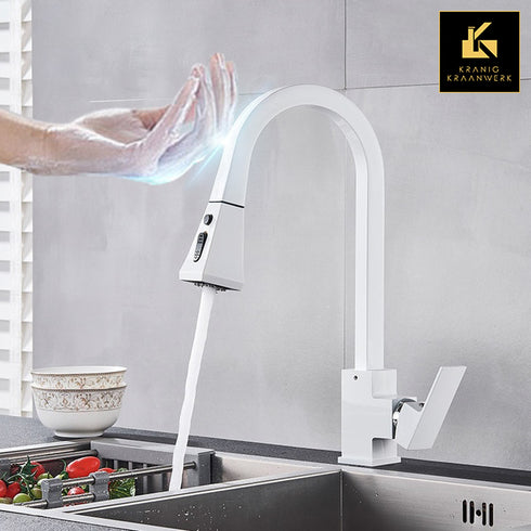 Sensorkraan Keuken | Uitzonderlijke keukenkraan | Kraan met uittrekslang | Boxes all around
