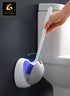 Inrichting | Design badkamer | Reukloze Toiletborstel van silicone | Hangend in schelp